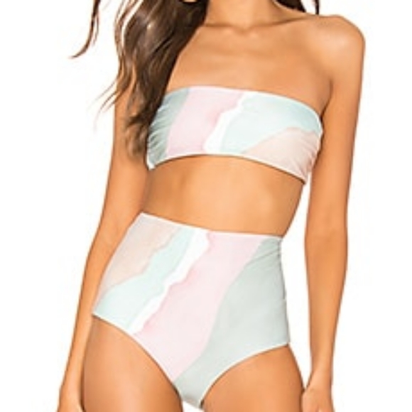 NWT (Flaw) ANTHRO/MARA HOFFMAN | Abigail Bandeau Bikini Top - Picture 6 of 8